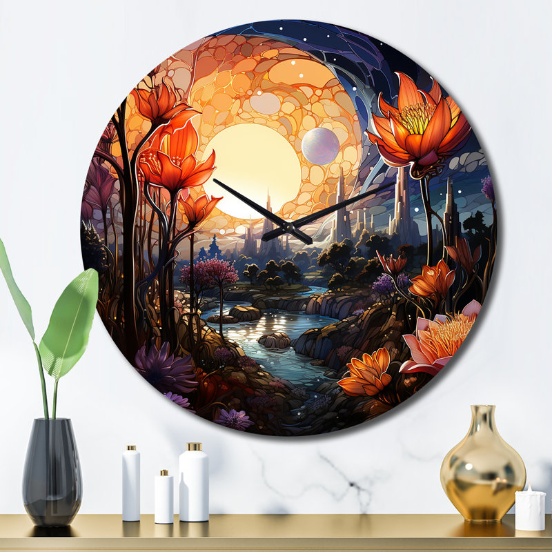 Horloge murale City of Flowers, Grand