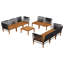  Garden Lounge Set Solid Acacia Wood & Rope Sofa Outdoor Furniture Patio-810317675-810317674