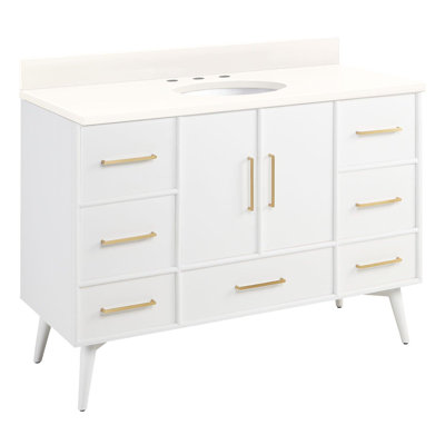 48" Novak Vanity with Undermount Sink - Bright White