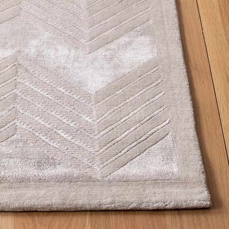 Ralph Lauren Monroe Chevron Wool, Viscose Chevron Rug, Rectangle 2' x 3'