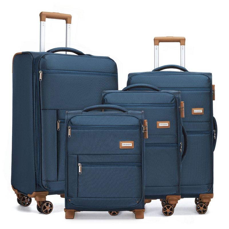Luggage Sets 4 Piece, Softsied Suitcases With Spinner Wheels