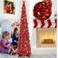Arbre de Noël rouge 59 po H