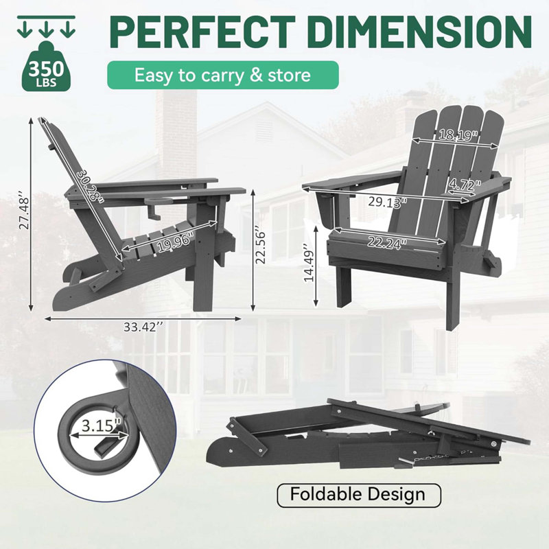 Adirondack Chair, Gray