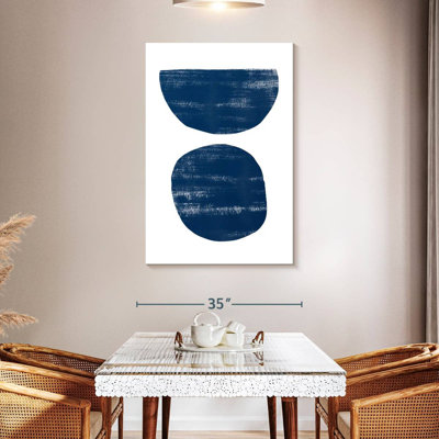 Avery Abstraction I Navy Blue
