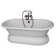 Columbus 61'' x 31'' Freestanding Soaking Cast Iron Bathtub with Faucet