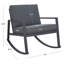 Chaise berçante en métal avec coussins Bia-908524107