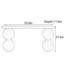 Console Mid-Century moderne en bois massif-1931389911