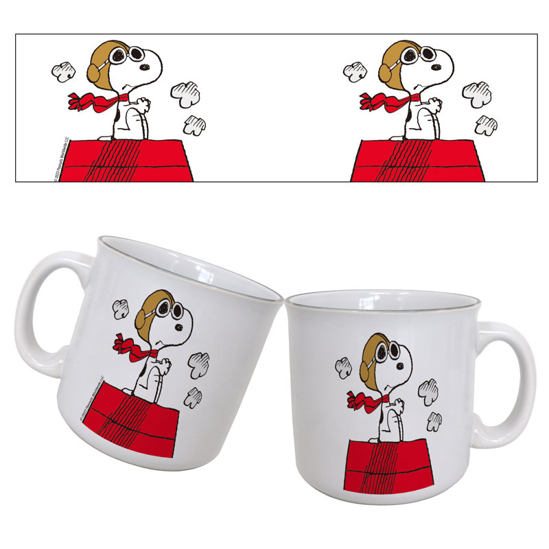 Peanuts - Ace-niche pour chien 20 oz. Tasse de camping