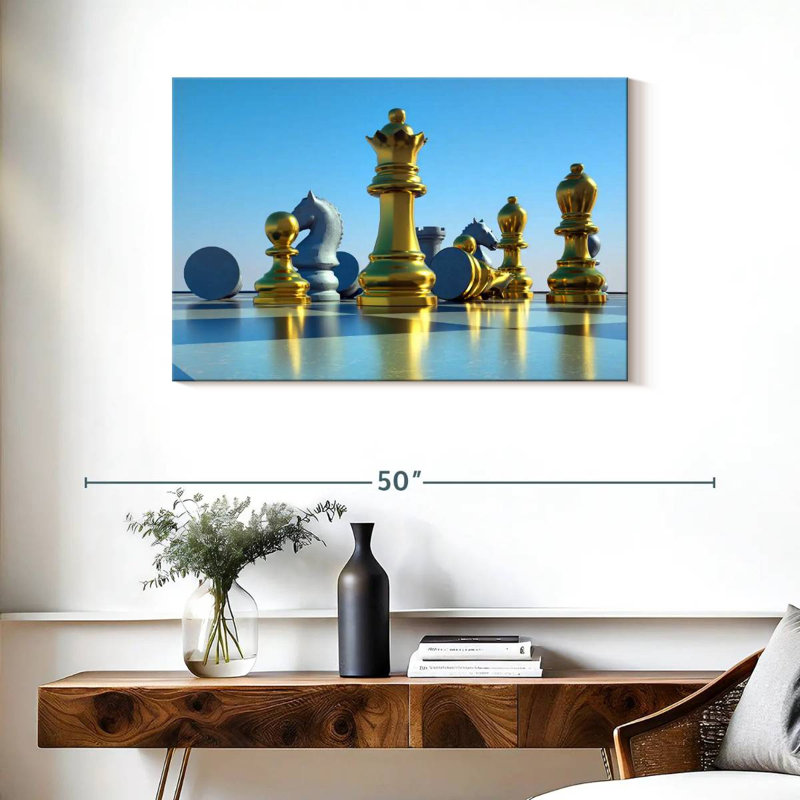 Senne Chess Board Reflection, 24" H x 36" W