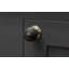 Ebony and PN Beehive Cabinet Knob 38mm Set of 4