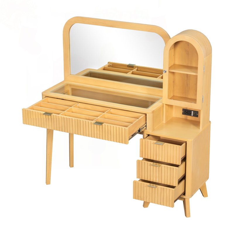 Vanity with Mirror and Storage