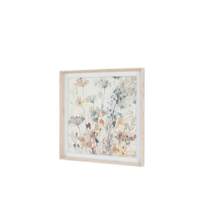 Garden Notes Framed Canvas 820x60x820mm