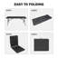 Table pliante 6 pi, table en plastique portable pour le camping, les pique-niques, les fêtes, table pliable à haute charge noire-186268919
