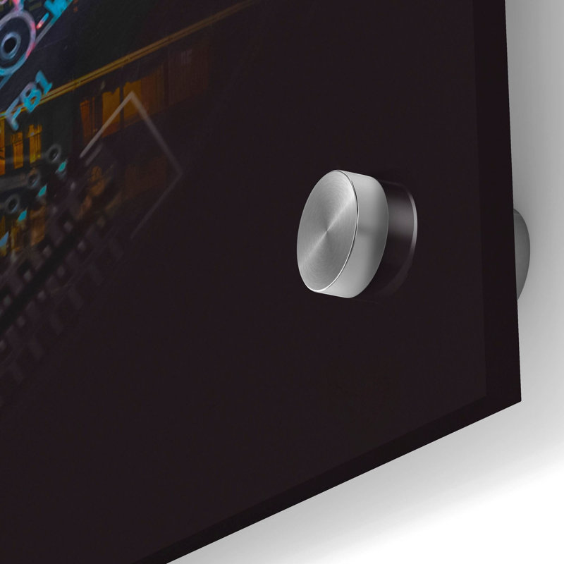 Art mural en verre acrylique Epic Art «Arbitrum Crypto Power 2» par Epic Portfolio, H 36 po x l 36 po x P 0,2 po