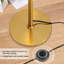 65" 2-Light Modern Standard Floor Lamp With Metal Dome Shade and Double On/Off Pull Chain