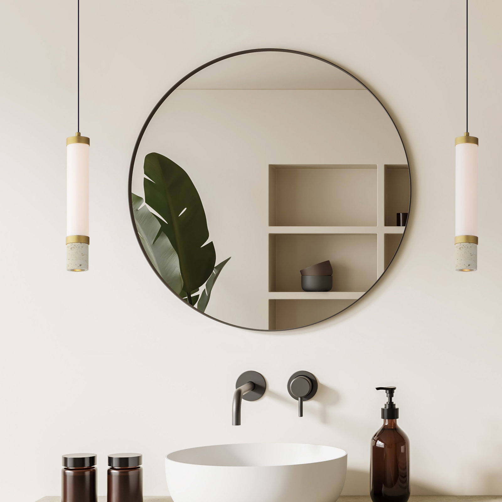 Delna 2 Light Dimmable LED Pendant