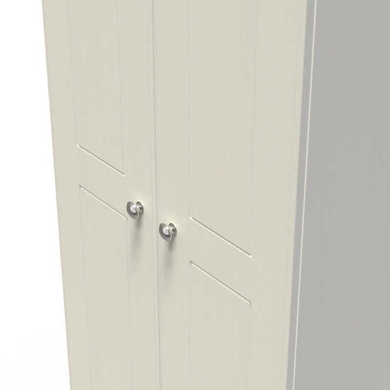 Conners 2 Door Wardrobe, Cream Ash