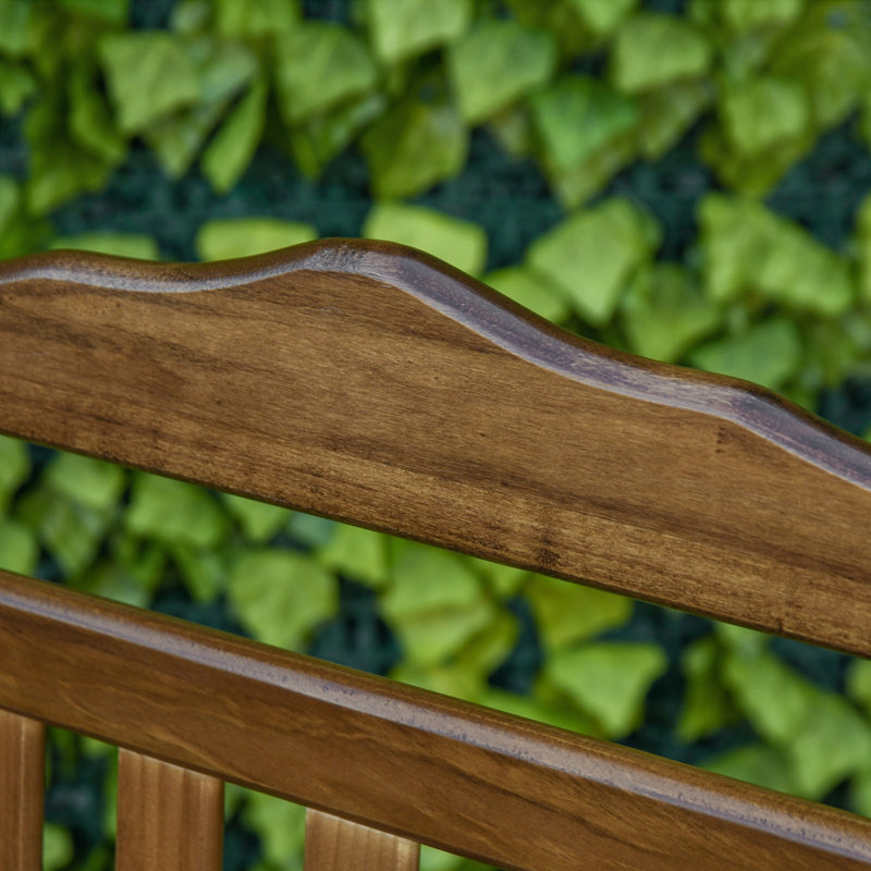 Chaise berçante d'extérieur en plastique Norene, Brun