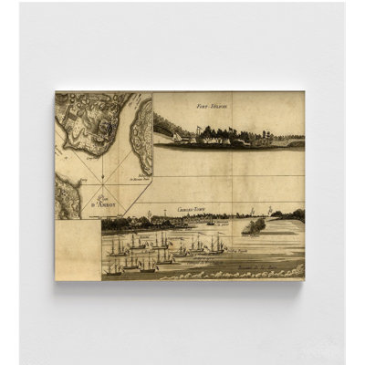 Charleston Harbor Assault On Fort Sulivan During The Siege Of Charleston, Charleston Map Print, USA History Art, USA House Decor