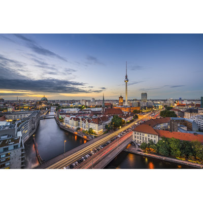 Berlin, Germany Skyline - Wrapped Canvas Print