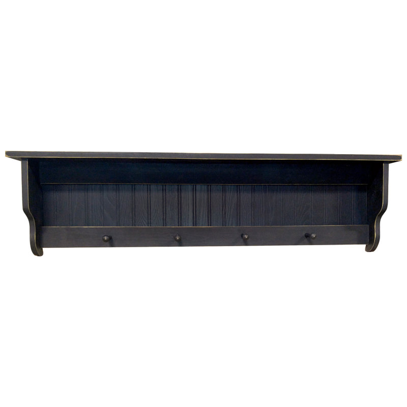 Tablette en pin Checketts, Vieux noir