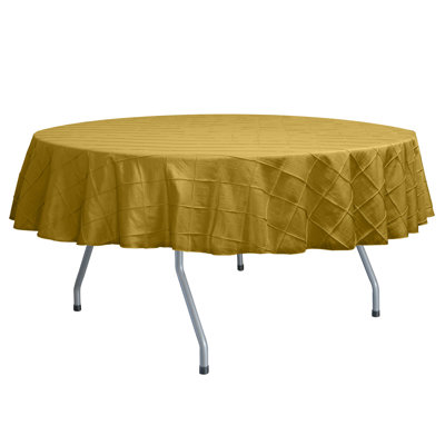 Embroidered Pintuck Taffeta Tablecloth