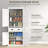 Freestanding Kitchen Pantry Tall Storage Cabinet
