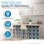 Carrelage mosaïque auto-adhésif en vinyle 7 po x 7 po (ensemble de 24)
