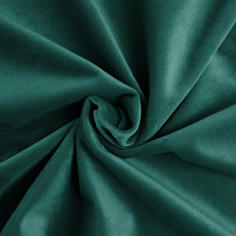 Karelyn Velvet Sheer Eyelet Curtain, 167.64cm Width x 228.6cm Drop, Emerald