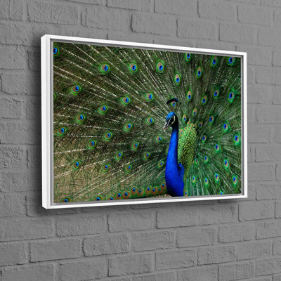 Personalized Peacock Feather Canvas Print in Vibrant Colors for Trendy Wall Decoration Perfect as a Unique Bridesmaid Gift or Gift