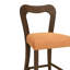 Tabourets de bar en noyer et autres couleurs, en bois d'hévéa massif naturel, dossier incurvé pour un confort optimal, tabourets de bar sans accoudoirs (lot de 2), structure légèrement ergonomique.
