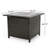Ernesto Square Aluminum Propane Fire Pit Table