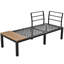 Outdoor Edgecomb Powder Coated Steel 4 - Person Seating Group with Cushions-841018686-841018685