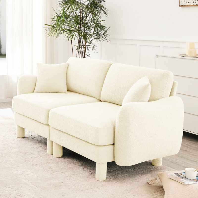 Beige moderne 2 avec structure et coin salon confortable pour des coussins moelleux à ressorts