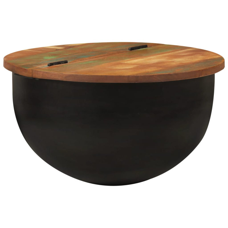 Dayne Coffee Table with Storage, Black