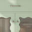 Meuble-lavabo de 31 po avec verre trempé, armoire de salle de bain moderne avec pieds en bois d'hévéa et portes à fermeture en douceur-115898581