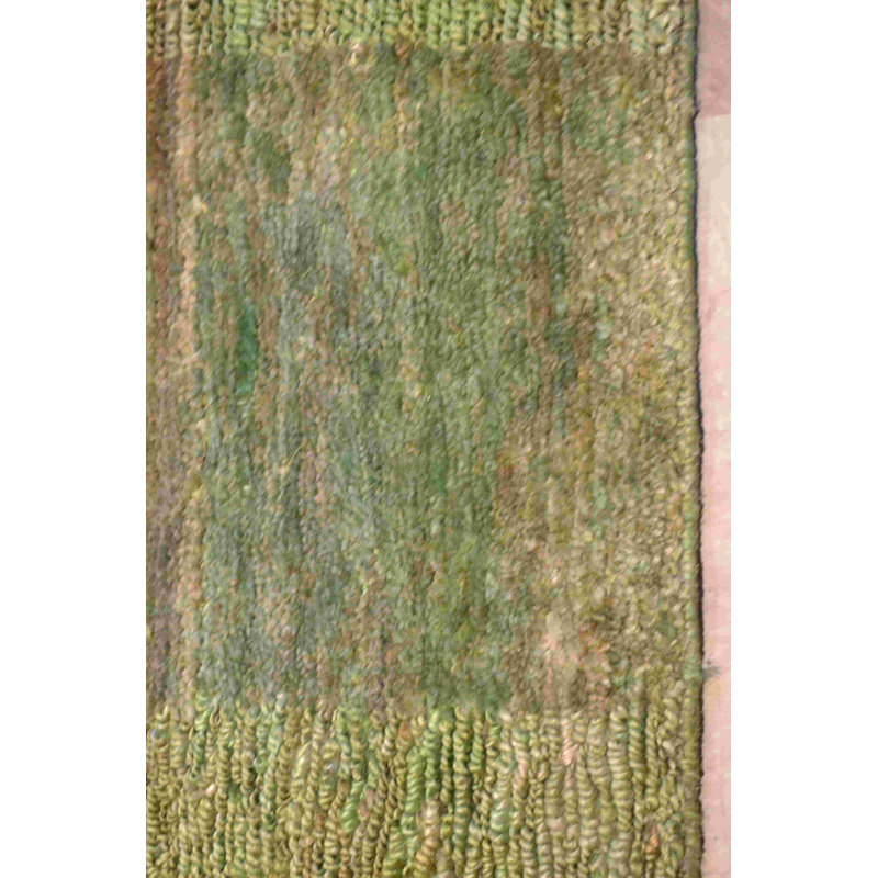 Jute / Sisal Striped Area Rug in Green