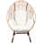 Wicker Outdoor Lounge Chair with Cushions-107545438-107545436