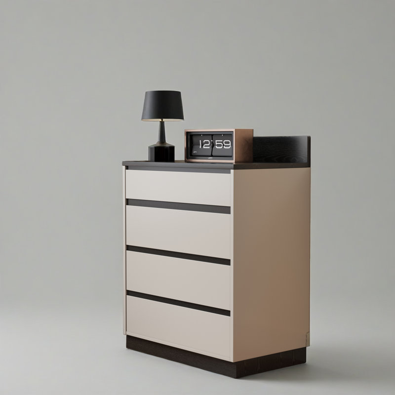 Armoire de rangement moderne à 4 tiroirs 31,49 po