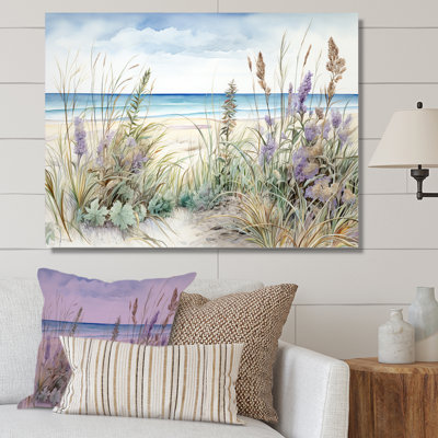 «Plant Beauty On The Beach I - Plants», art mural sur toile