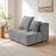 Chaise sans accoudoirs en tissu Kay-503094565