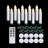 20 Clip-On LED Flickering Mini Drip Candle W/ Remote Control-92662853