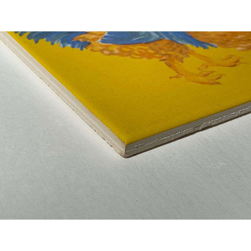 Carrelage décoratif en céramique 6 po x 6 po French Country, Jaune