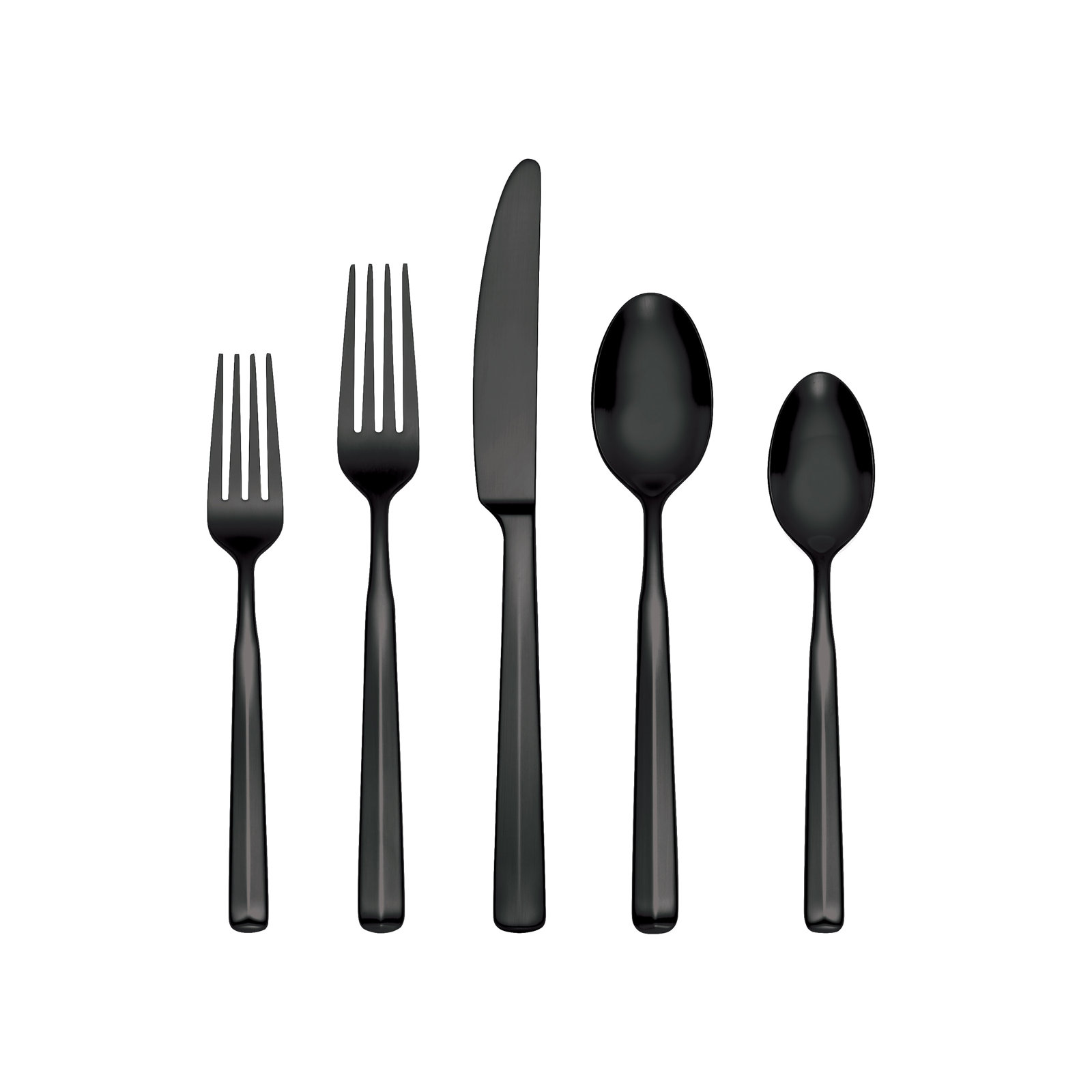 Flatware Set - Service for 4, Black