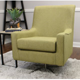 Basilina Upholstered Swivel Armchair