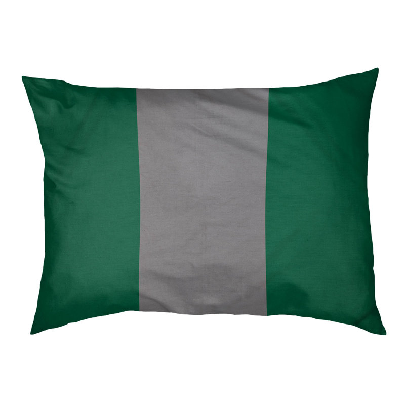 Coussin Designer, Grand (L 40 po x l 50 po), Victoire vert / argent