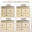 Commode haute 6 tiroirs pour chambre à coucher avec détails à clé de piano et rangement bien dimensionné-134707099