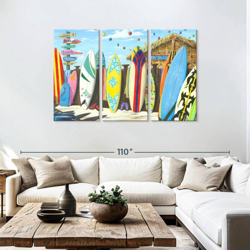 Senne Surf Shack, 48" H x 74" W