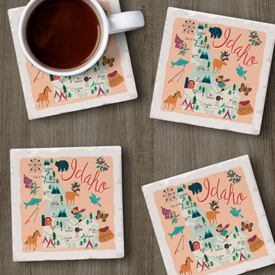 Sous-verres 4 pièces Thirstystone Idaho