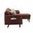 Mia 70"  Sectional Sofa Chaise With USB Charger & Pillows-921315359